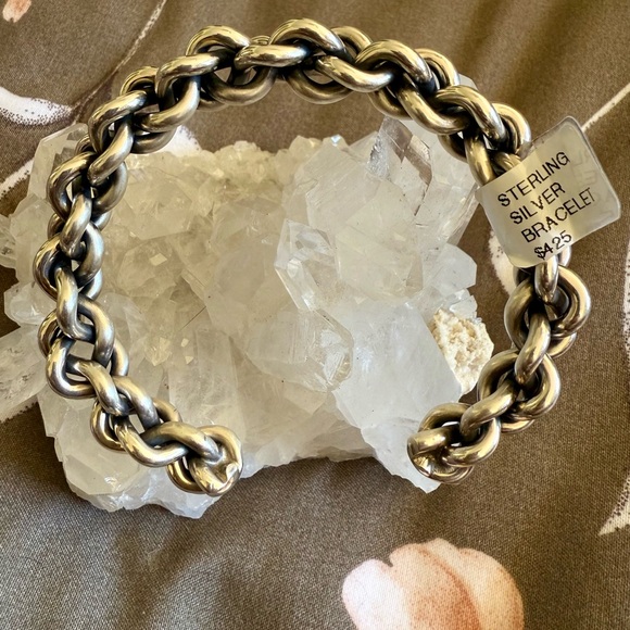 Caroline Tsosie Sterling Silver Twisted Cuff Bracelet